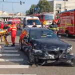 VIDEO Accident grav pe bulevardul Nicolae Iorga. Cinci victime, dintre care trei copii sub 5 ani