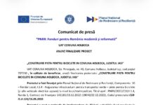 Comunicat de presă : “PNRR: Fonduri pentru România modernă și reformată”