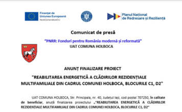 Comunicat de presă: “PNRR: Fonduri pentru România modernă și reformată” (P)