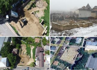 VIDEO Mafia Imobiliară în acțiune: monument istoric, îngropat și distrus de utilaje cu autorizație „în regim de urgență”. Beneficiar, cumătrul de la AUR al primarului