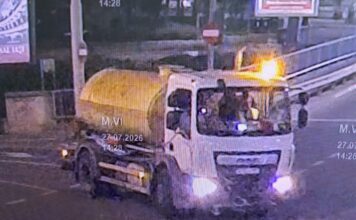 Poluare a râului Bahlui – autovidanjă surprinsă de camerele de supraveghere