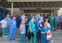 FOTO- VIDEO Grevă în spitalele din Iași. Angajații unităților sanitare au întrerupt lucrul nemulțumiți de noua lege a salarizării