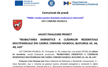 Comunicat de presă: “PNRR: Fonduri pentru România modernă și reformată” (P)