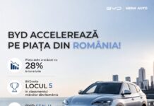 BYD urcă pe locul 5 în România, în ciuda scăderii pieței auto. Seal U intră în topul celor mai vândute modele.