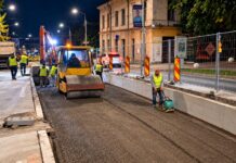 Echipele CONEST accelerează ritmul: Pe șantierul BCU–Triumf se lucrează și noaptea